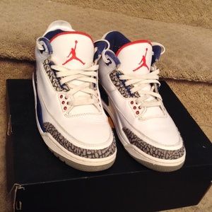 Air Jordan True Blue 3’s (Size 8.5)